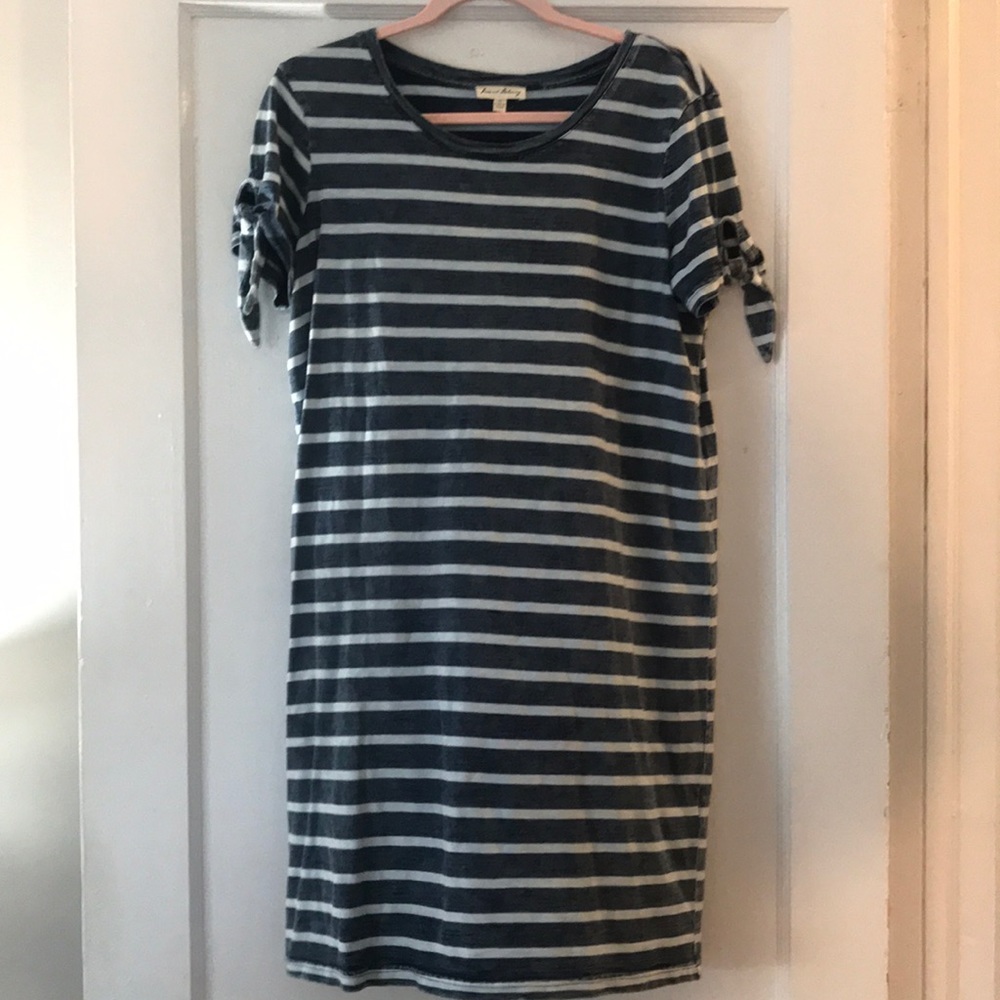 Striped Cotton T-Shirt Dress